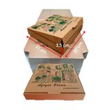 EFEPA Kraft Karton Pizza Pide Kutusu 27x27x3,5 cm 100 Adet