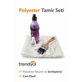efepolikimya Polyester Tekne Tamir Seti 0.5 Kg | Cam Elyaflı Fiber Reçine Tamir Kiti | Çatlak ve Delik Onarımı