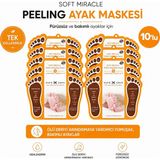 Efero 10 Adet Soft Miracle Foot Peeling - Ayak Soyucu Çorap Ölü Derileri Soyan Ayak Çorabı Peeling Maskesi