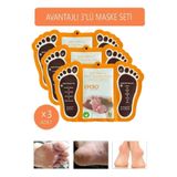 efero 3 Adet Ayak Soyucu Çorap Ölü Derileri Soyan Ayak Çorabı Peeling Maskesi