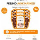 Efero 3 Adet Soft Miracle Foot Peeling - Ayak Soyucu Çorap Ölü Derileri Soyan Ayak Çorabı Peeling Maskesi