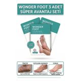 efero 3 Adet Soft Miracle Foot Peeling Pack -Ölü Derileri Soyan Ayak Çorabı Peeling Maskesi Wonder Foot