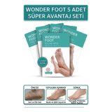 efero 5 Adet Soft Miracle Foot Peeling Pack -Ölü Derileri Soyan Ayak Çorabı Peeling Maskesi Wonder Foot