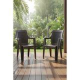 Efes 2'li Rattan Sandalye Kahve