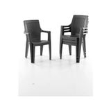 Efes 4'lü Rattan Sandalye Siyah 15099623 Siyah
