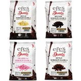 Efes Chocolate Sütlü / Bitter / Beyaz / Frambuaz Damla Çikolata 1 kg x 4 Adet 4 kg Avantaj Paket