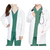 Efetex Kostüm ve Aksesuar Beyaz Kız-Erkek Çocuk Doktor, Laboratuvar Önlüğü - 12 - 13 Yaş