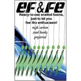 ef&fe 10’lu Istavrit Çinekop Sarıkanat Çapari Yüksek Karbon Çelik İğnelerle Hazırlanmış Hg3415 - Yeşil