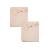 EFFE 2 Adet 50 x 90 x 10 cm Anne Yanı Lastikli Penye Kumaş Bebek Çarşafı