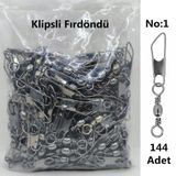Effe Balık Avı Klipsli Fırdöndü 144 Adet No:1 144Lü Pk