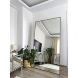 Effe Gold Metal Çerçeveli 180x100 Cm Ayaklı Boy Aynası