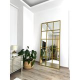 Effe Gold Metal Çerçeveli 5/3 Model 180x80 Cm Dekoratif Ayna