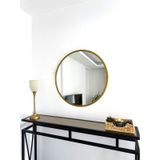 Effe Gold Metal Çerçeveli 60 Cm Yuvarlak Ayna