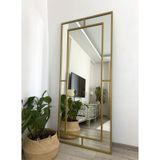 Effe Gold Metal Çerçeveli Yıldız 180x80 Cm Dekoratif Ayna