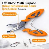 Effe Hg155 Multi Purpose Balıkçı Pensesi Misina Kesici İğne Çıkarıcı Turuncu