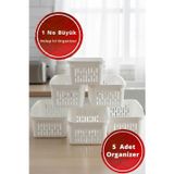 EFFE HOME 5 Adet Büyük Buzdolabı Raf Düzenleyicisi 29x20x13 Cm