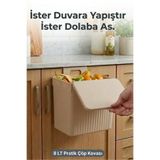 EFFE HOME Askılı ve Yapışkanlı Mutfak Ve Banyo İçin Pratik Çöp Kovası 8LT