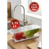 Effe Home Küçük Boy Süzgeçli Dolap Içi Düzenleyici Derin Dondurucuya Uygun - 2,7 lt