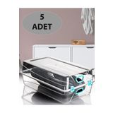EFFE HOME Lüx Erkek Ayakkabı Saklama Düzenleme Kutusu 5'li Set
