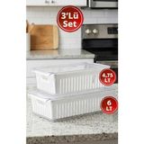 Effe Home Süzgeçli Buzdolabı Saklama ve Düzenleme Kabı - 10 lt