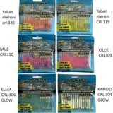 ef&fe Japanese Baby Worm Kokulu Lrf Silikon Yapay Yem 45MM 15ADET - Muz 310