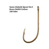 Effe Sazan Alabalık İğnesi No:5 Bronz Delikli Carbon 100 Adet 92666-5 No : 5
