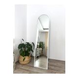 Effe Yapı Dekor Beyaz Metal Çerçeveli 160X40 cm Oval Ayaklı Boy Aynası