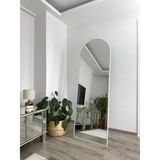 Effe Yapı Dekor Beyaz Metal Çerçeveli 180x60 cm Ayaklı Boy Aynası
