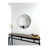 EFFE YAPI DEKOR Beyaz Metal Çerçeveli 50 Cm Yuvarlak Ayna