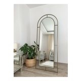 EFFE YAPI DEKOR Eskitme Metal Çerçeveli 180x70 Cm Pencere Model Oval Ayaklı Boy Aynası