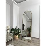Effe Yapı Dekor Gold Metal Çerçeveli 180*60 cm Ayaklı Boy Aynası