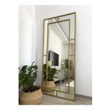 EFFE YAPI DEKOR Gold Metal Çerçeveli Yıldız 180x80 Cm Dekoratif Ayna