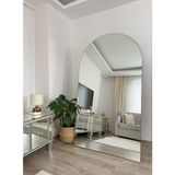 Effe Yapı Dekor Oval Çerçevesiz Boy Aynası 180 x 100 cm Metal Tasarım Modern Kullanım