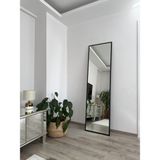 Effe Yapı Dekor Siyah Metal Çerçeveli 180X50 cm Boy Aynası - 180 x 50 cm