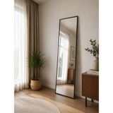 Effe Yapı Dekor Siyah Metal Çerçeveli 180x50 cm Boy Aynası