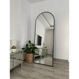 Effe Yapı Dekor Siyah Metal Çerçeveli 180X70 cm Ayaklı Boy Aynası