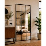 Effe Yapı Dekor Siyah Metal Çerçeveli 180x80 cm 5/3 Dekor Boy Aynası