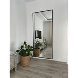 Effe Yapı Dekor Siyah Metal Çerçeveli Duvara Monte 180X80 cm Boy Aynası