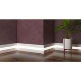 Effect Serisi 11.5 Cm Lake Beyaz Led Kanallı Ledli Pvc Süpürgelik