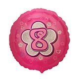 EffectPartyStore Folyo Balon Rakam 8 Pembe 18''