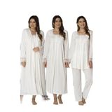 Effort Hamile Çarşı 2405 Ekru Lohusa Hamile Gecelik Sabahlık Pijama Set, XL, TXB3C9AB9D1110-HCEFT2405EXL