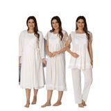 Effort Kadın Ekru Hamile Lohusa Sabahlıklı Gecelik Ve Pijama Takım, L, EF2050EFT-19804IGP265791