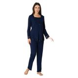 Effort Kadın Lacivert Hamile Lohusa Pijama Takımı, L, EF3045EFFR-19804IGP267695
