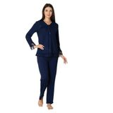 Effort Kadın Lacivert Hamile Lohusa Pijama Takımı, XL, EF2422EFRT-19804IGP267845