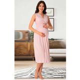 Effort Kadın Pembe Hamile Lohusa Kolsuz Gecelik, 2XL, EF8033EFR-19804IGP270635