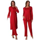 Effort Kadın Vişne Sabahlıklı Hamile Lohusa Pijama Takımı, 2XL, EF2054EFRT-19804IGP265870