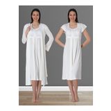 Effort Pamuklu Ekru Hamile Lohusa Sabahlıklı Gecelik Takım, 2XL, EF2525-198IGP101313