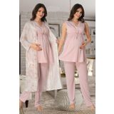 Effort Pembe Sabahlıklı Hamile Pijama Takımı, XL, EF8034EF-19804IGP266883