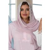 Effort Pudra Pembe Hamile Lohusa Şifon Örtme Şal, Tek Ebat, SAL01-198IGP102691