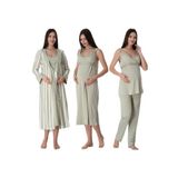 Effort Yeşil Kadın Hamile Lohusa Sabahlıklı Gecelik ve Pijama Set Takım 9036, L, S9036EF-19804IGP27192845